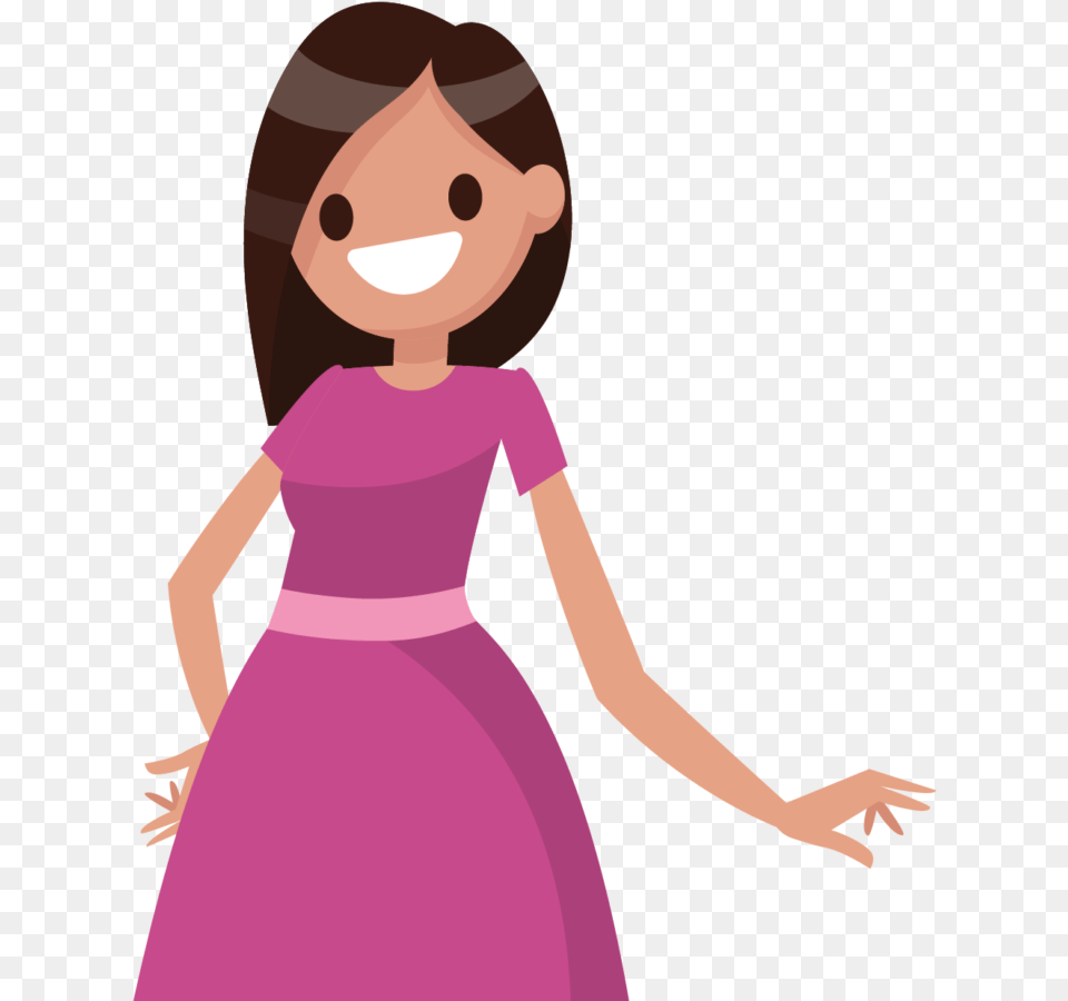 Moms Night Woman Illustration, Clothing, Dress, Formal Wear, Person Free Png Download