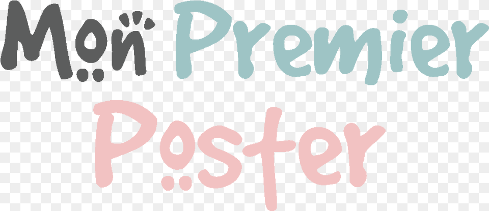 Mon Premier Poster Calligraphy, Text Free Png Download