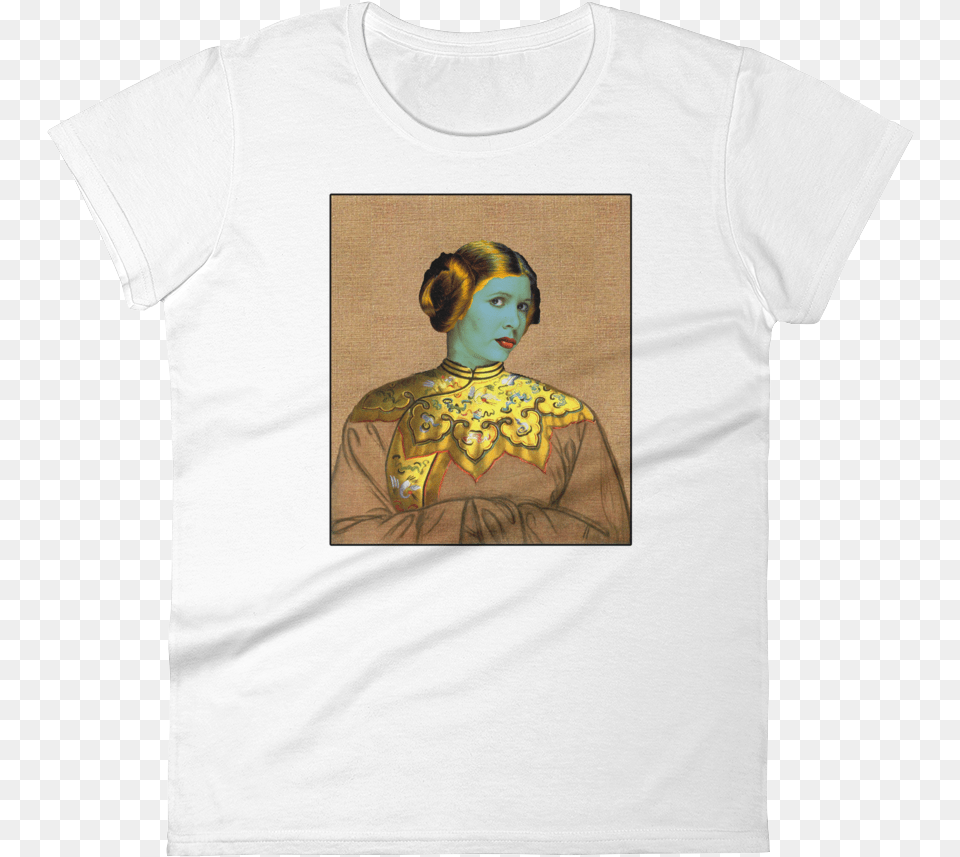 Mona Leia Tee Vladimir Tretchikoff, T-shirt, Clothing, Adult, Person Png Image