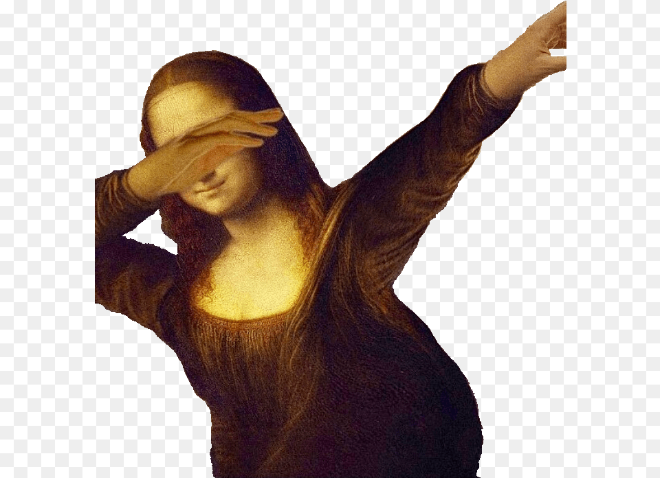 Mona Lisa By Josael Emoji For Discord Dab Full Size Mona Lisa, Adult, Person, Woman, Female Free Transparent Png