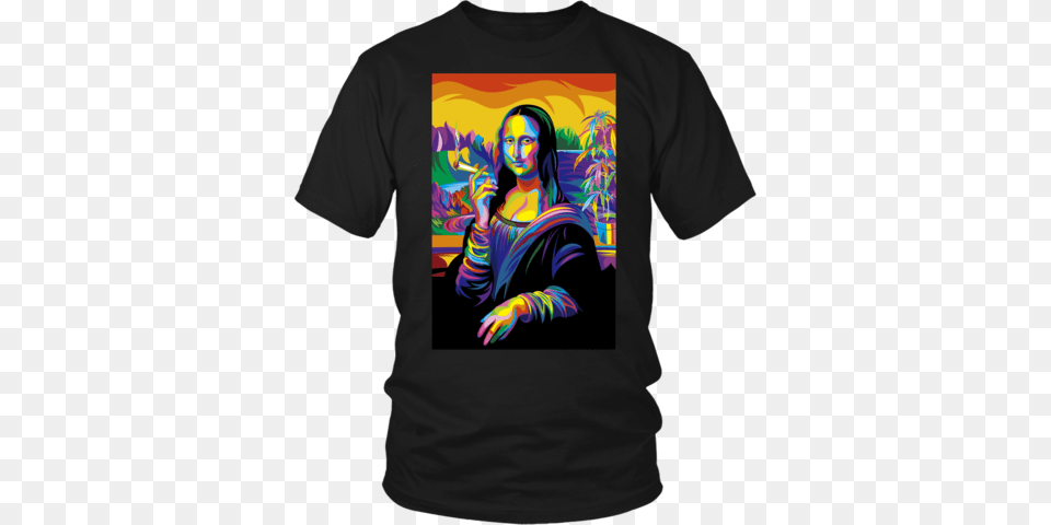 Mona Lisa Marijuana Shirt Mojobin, Adult, Clothing, Female, Person Png