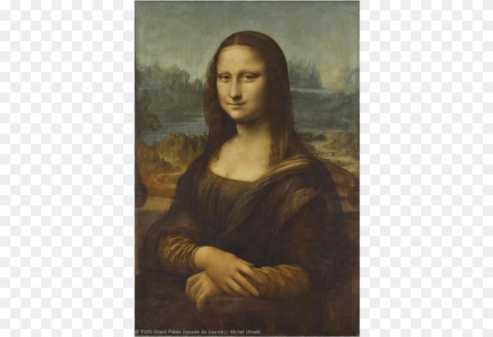 Mona Lisa Monalisa Has No Eyebrows, Adult, Person, Painting, Female Png