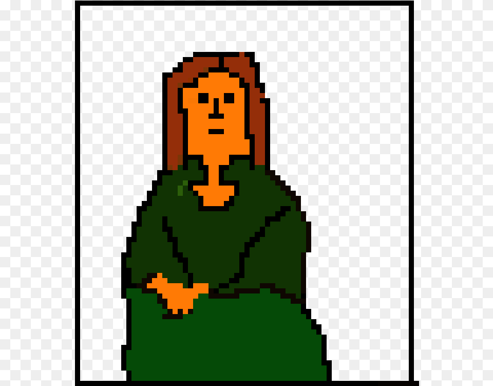 Mona Lisa Painting, Green, Kneeling, Person, Art Free Png