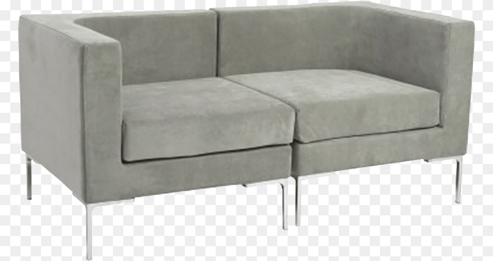 Monaco Grey Loveseat, Couch, Furniture, Crib, Infant Bed Free Transparent Png