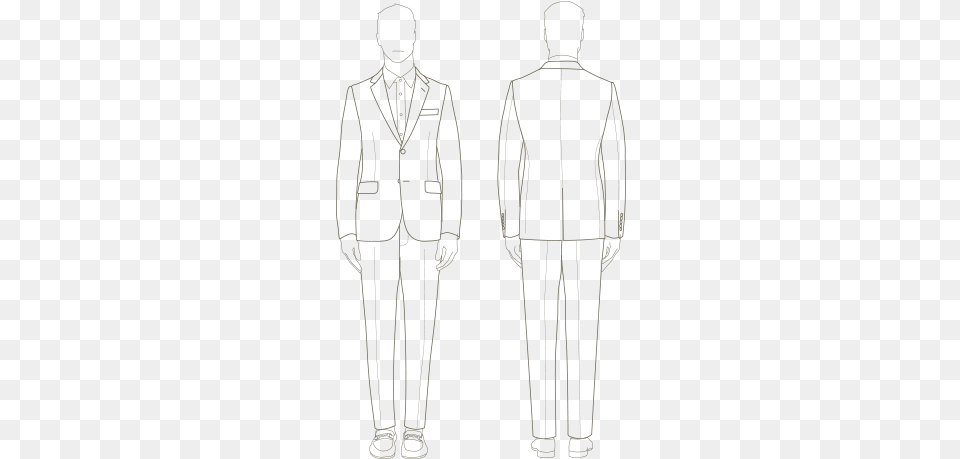 Monaco Men39s Suits Guide Sketch, Clothing, Suit, Formal Wear, Adult Png