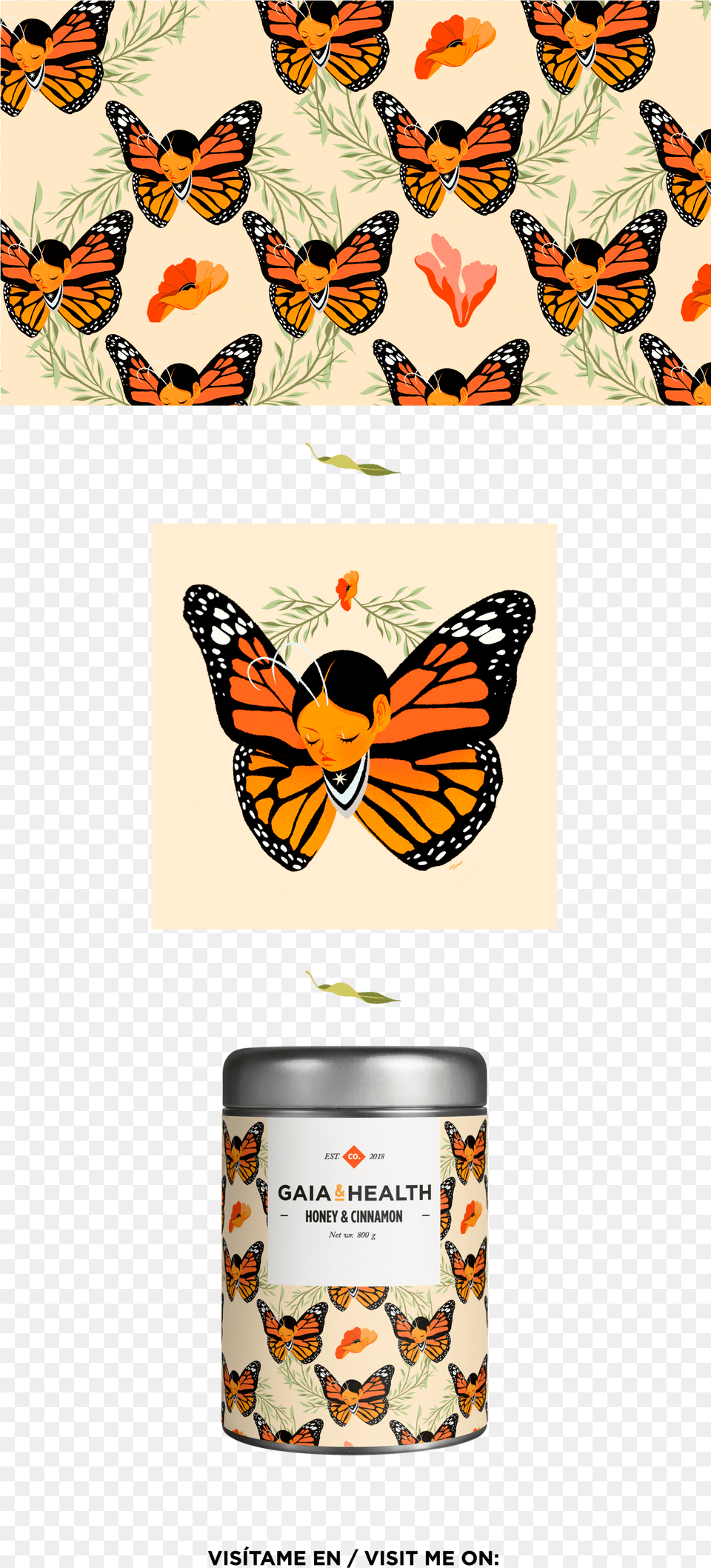 Monarch Butterfly, Face, Head, Person, Tin Free Png
