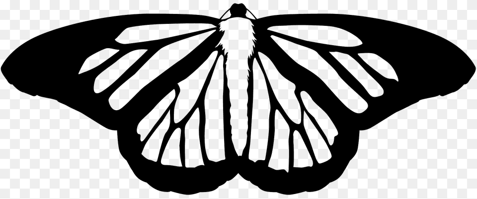 Monarch Butterfly Silhouette, Stencil, Animal, Fish, Insect Free Png Download