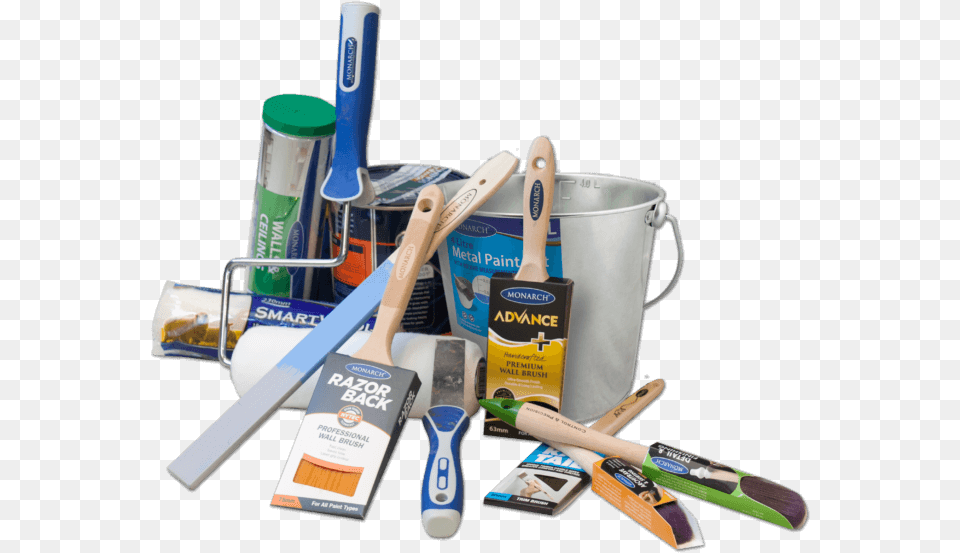 Monarch Paint Brush Rollers And Other Accessories Paint Brush And Paint Roller, Device, Tool, Cricket, Cricket Bat Free Png