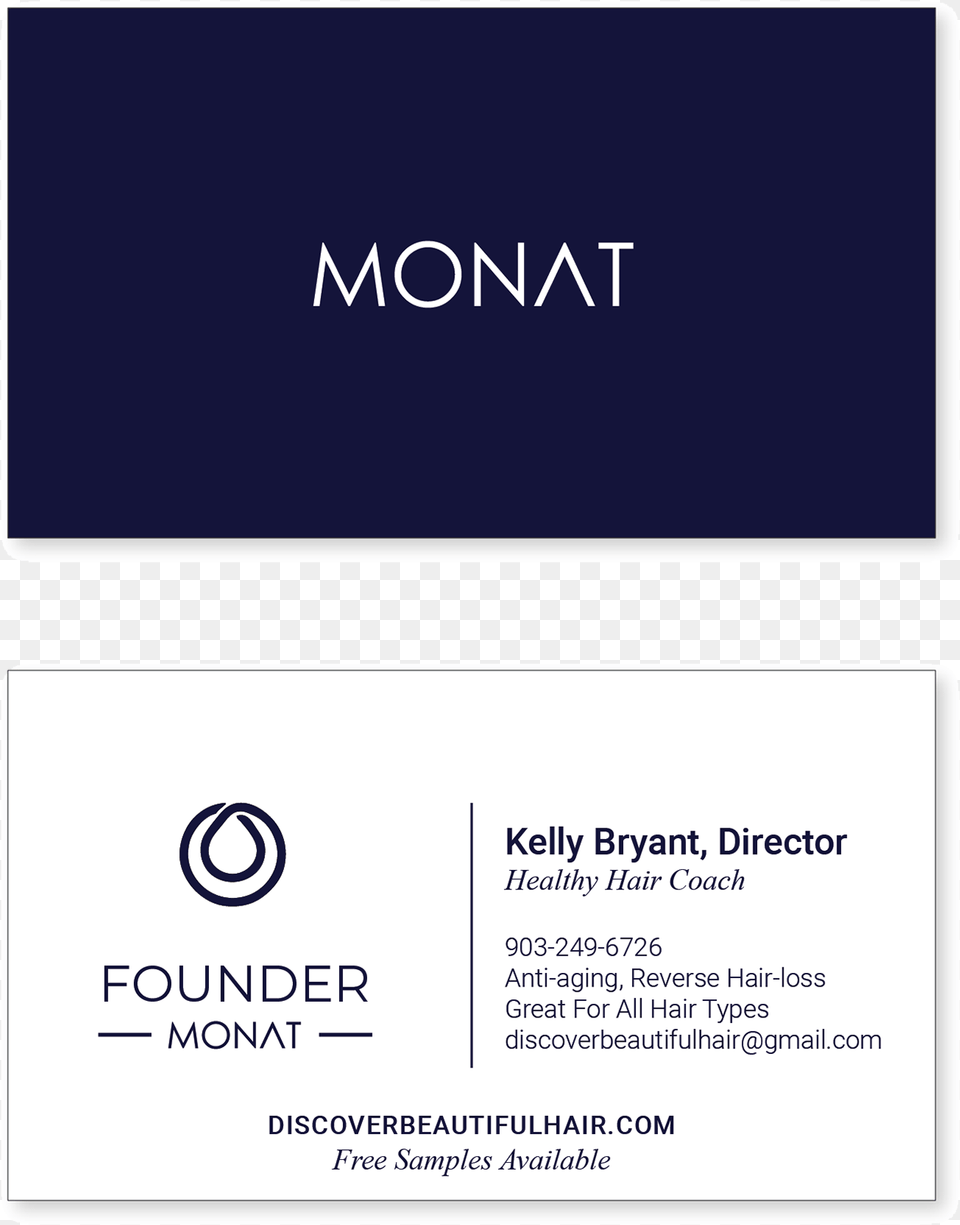 Monat Logo Graphic Cobalt Blue, Paper, Text, Business Card Free Transparent Png