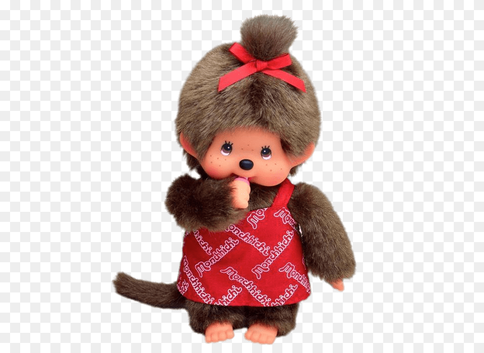 Monchhichi Girl Logo Dress, Doll, Toy, Face, Head Png Image
