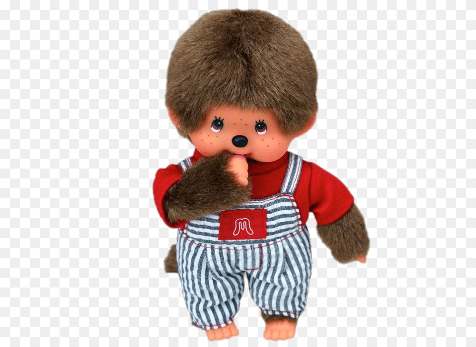 Monchhichi Overalls, Doll, Toy, Face, Head Free Png Download
