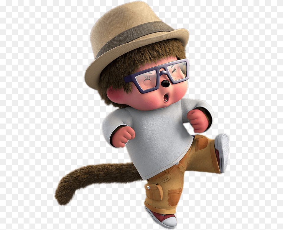 Monchhichi Willow Jumping Cartoon, Baby, Person, Clothing, Hat Png