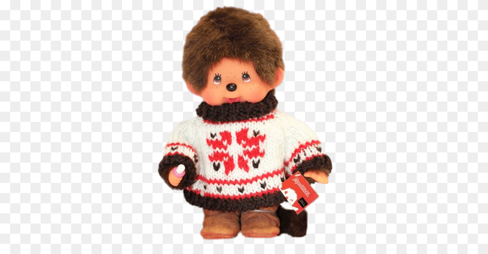 Monchhichi Winter Pullover, Doll, Toy, Teddy Bear Png