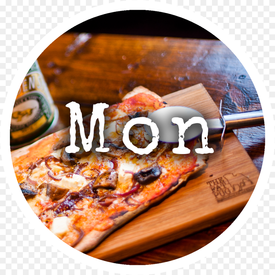 Monday, Food, Pizza, Cutlery, Fork Free Png Download