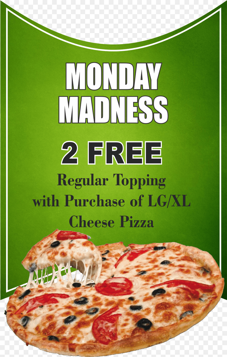 Monday, Advertisement, Poster, Food, Pizza Free Png Download