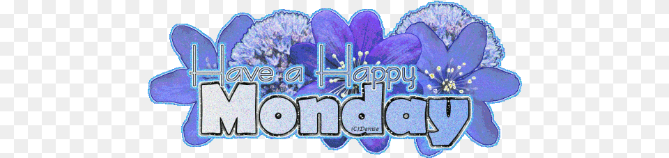 Monday Animated Images Gifs Pictures U0026 Animations Blue Flower, Purple, Anther, Plant, Anemone Free Png Download