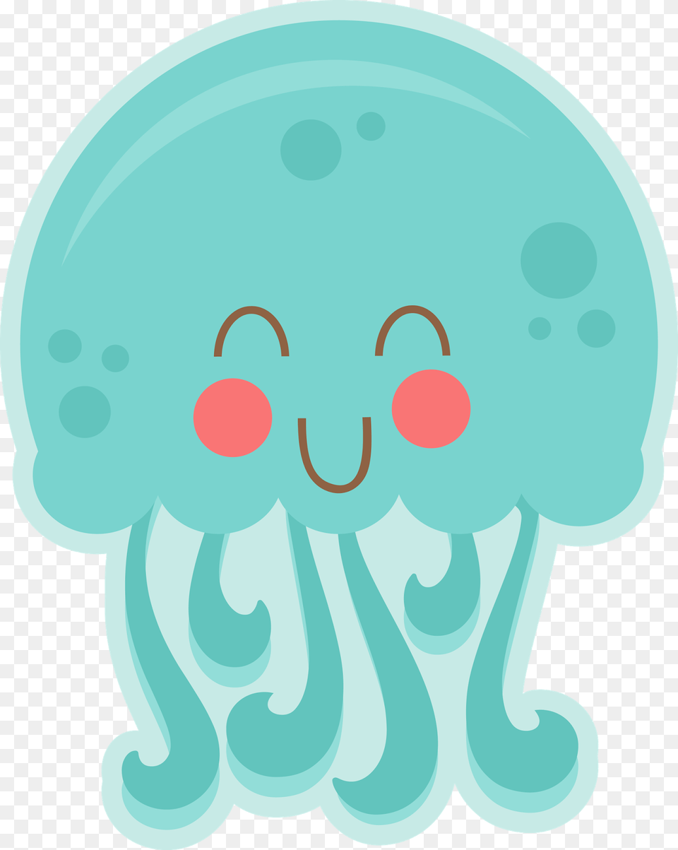 Monday June 16 Cute Sea Animal Clipart, Sea Life, Invertebrate, Jellyfish, Baby Free Png