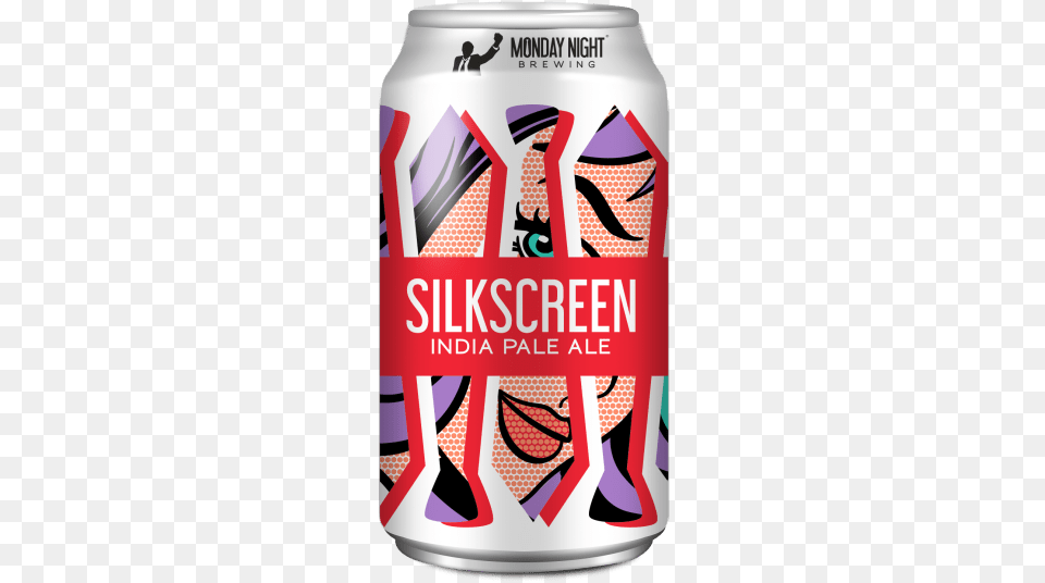 Monday Night Brewing Silkscreen Ipa, Person, Can, Tin, Beverage Free Transparent Png