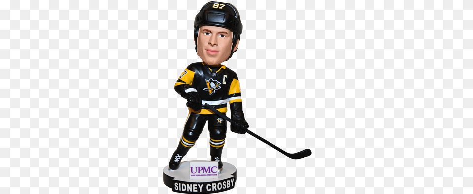 Monday November 19 Sidney Crosby Bobblehead Presented College Ice Hockey, Helmet, Person, People, Boy Free Transparent Png