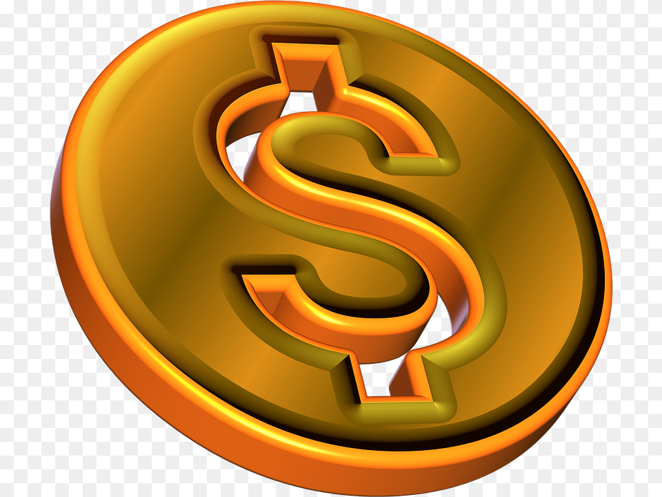 Moneda Dinero Smbolo Token En Efectivo Dlar Token Coin, Symbol, Text, Number, Gold Free Transparent Png