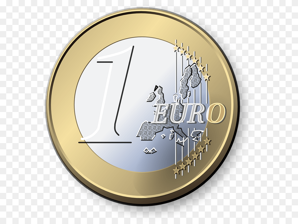 Moneda Euro, Gold, Coin, Money, Disk Free Transparent Png