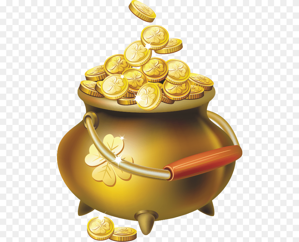 Monedas De Oro Dibujos, Gold, Treasure, Jar Png