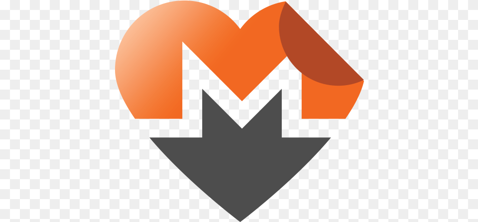 Monero Promotional Graphics Badges And Stickers For 96 96 Px, Logo, Heart Free Png Download