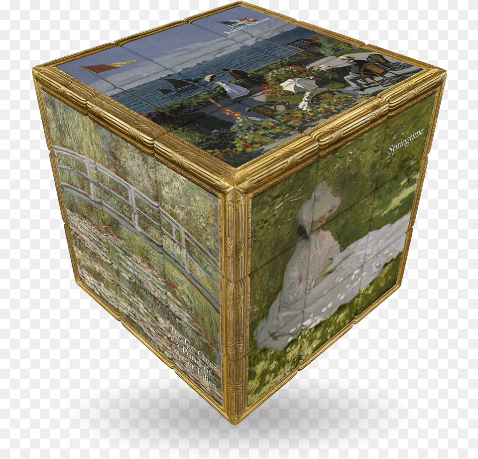 Monet Rubik39s Cube, Box, Treasure, Crate Png