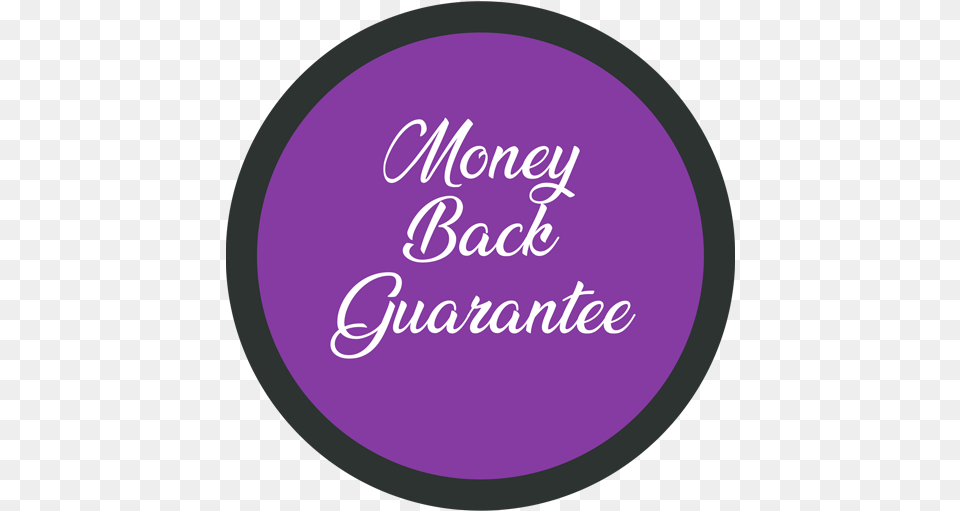 Money Back Guarantee Circle, Disk, Text, Purple Free Transparent Png