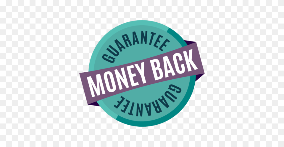 Money Back Guarantee Meditation Dojo, Sticker, Logo, Badge, Symbol Png Image