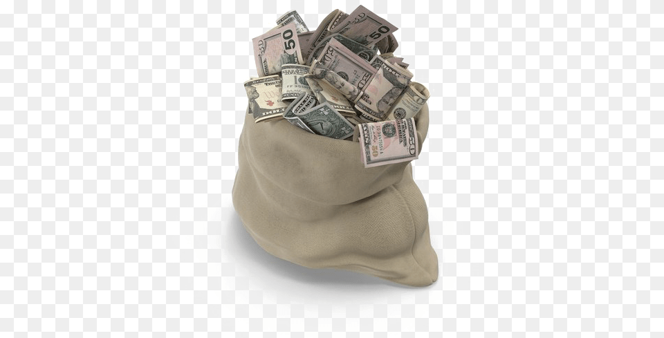 Money Background Image Sack Of Money Transparent, Bag, Diaper Free Png Download