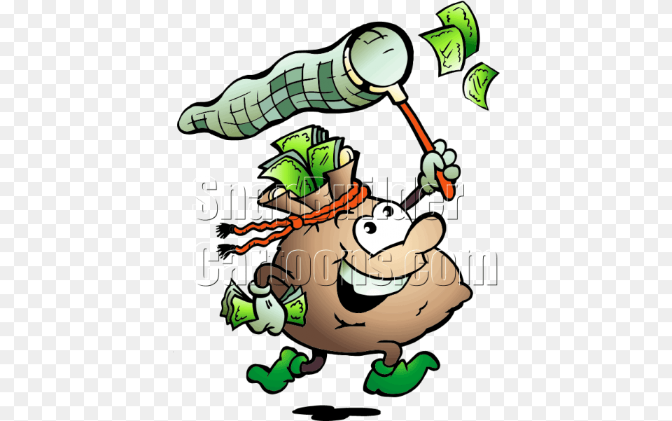 Money Bag Chasing Money Chasing Money Bag, Baby, Person, People Free Transparent Png