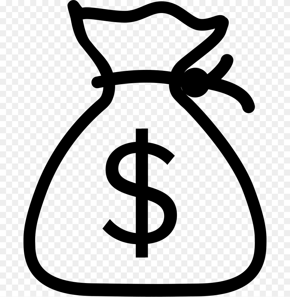 Money Bag Icon, Symbol, Smoke Pipe Png Image