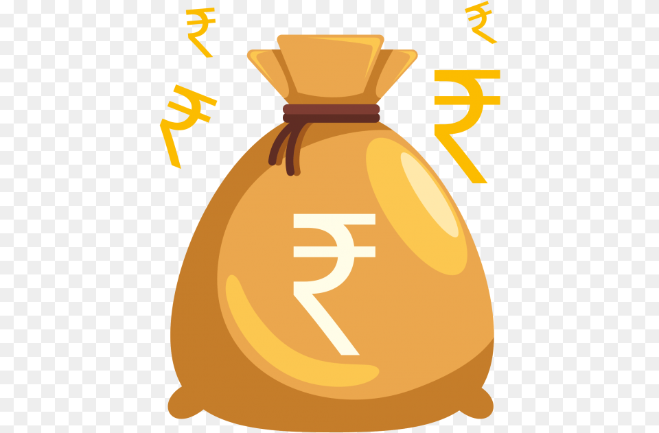 Money Bag New Sign Of Indian Rupee, Sack, Ammunition, Grenade, Weapon Free Transparent Png