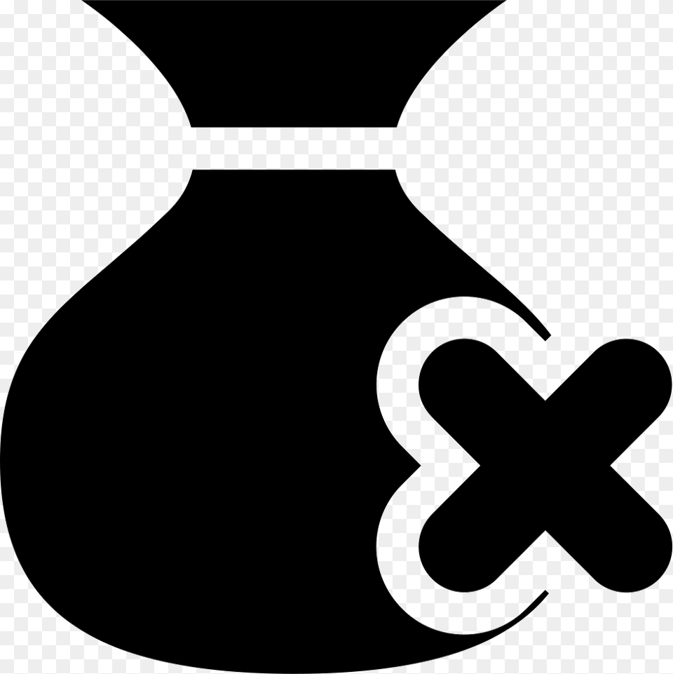 Money Bag Not Include Reverse Not Money Icon, Jar, Silhouette, Stencil, Pottery Free Png Download