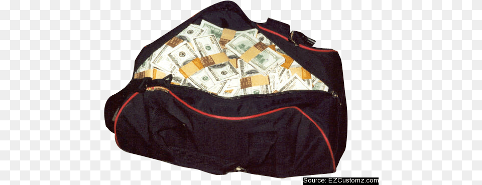Money Bag Sport Bag Full Of Money, Accessories, Handbag Png Image