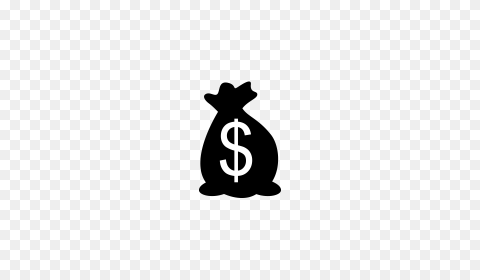 Money Bag Vector Icon, Symbol, Electronics, Hardware, Text Free Png Download