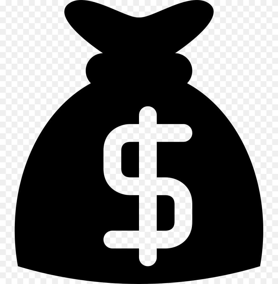 Money Bag With Dollar Sign Comments Icono De Signo Peso, Stencil, Cross, Symbol, Animal Png
