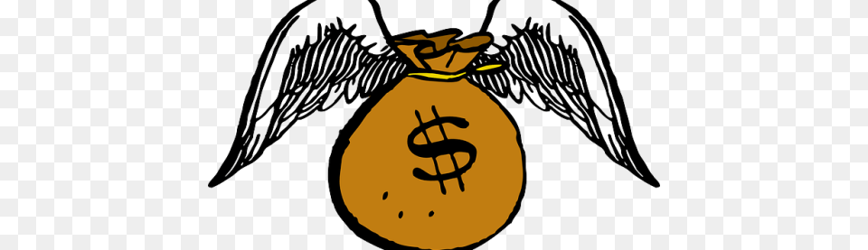 Money Bag With Wings Clipart Flying Money, Person, Face, Head Free Transparent Png