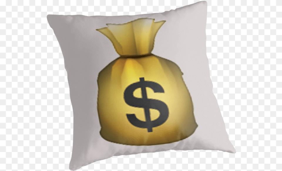 Money Bags Emoji Throw Pillows By Nojams Redbubble Bag, Sack Free Png
