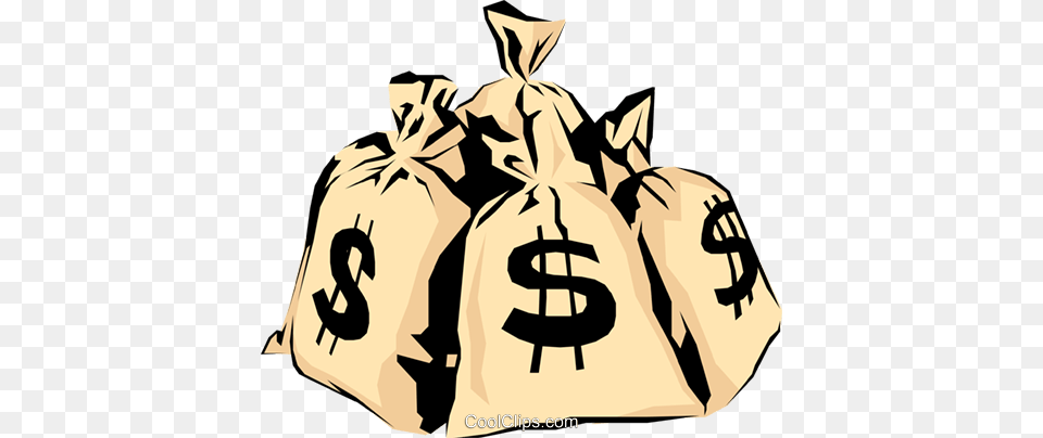 Money Bags Royalty Free Vector Clip Art Illustration, Bag, Adult, Male, Man Png