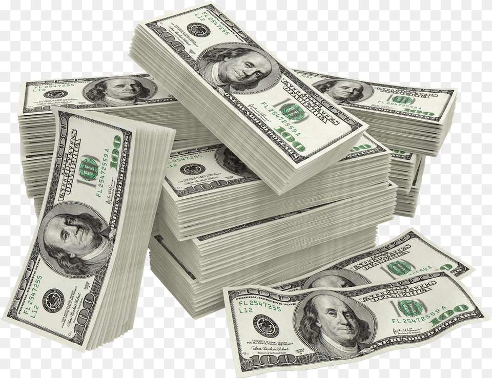 Money Banknote Funding Loan Stacks Of Money, Adult, Male, Man, Person Free Transparent Png