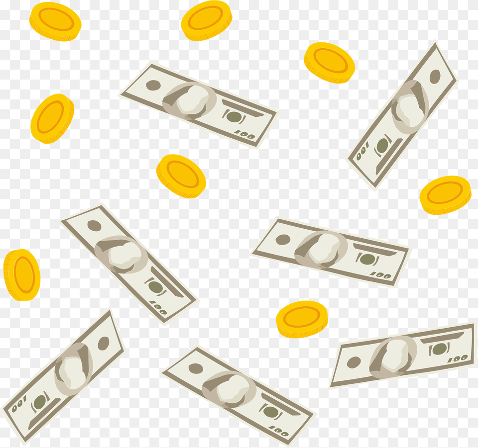 Money Bills And Coins Clipart, Number, Symbol, Text, Disk Free Transparent Png