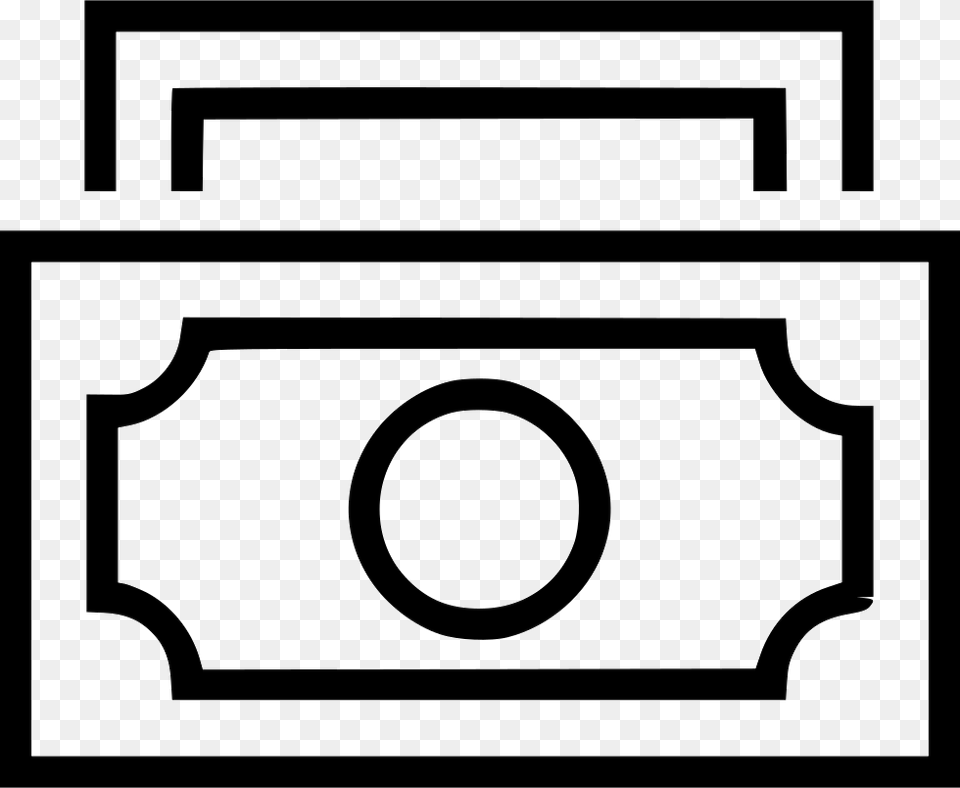 Money Bills Banknote Icon, Stencil, Electronics, Smoke Pipe Free Transparent Png