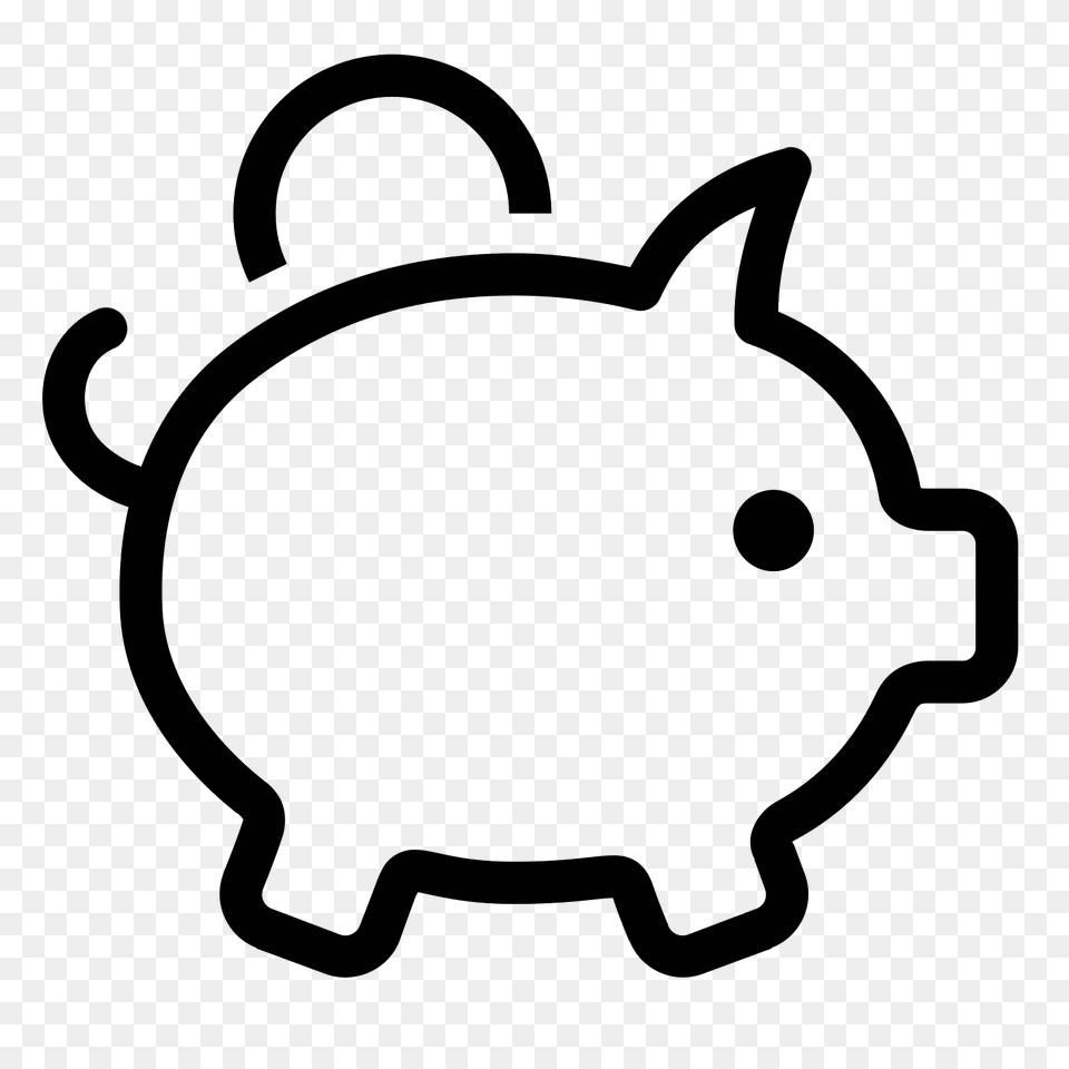 Money Box Icon, Gray Free Transparent Png
