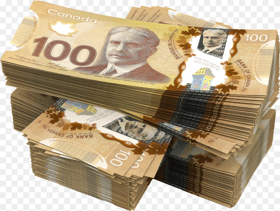 Money Canadian Transparent New Canadian 100 Bill, Adult, Male, Man, Person Png Image