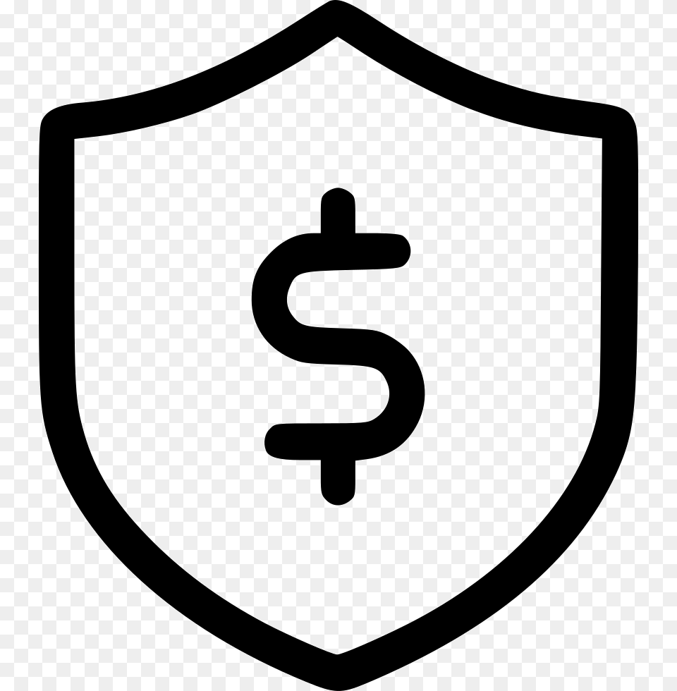 Money Cash Finance Shield Pay Safe Secure Icon, Armor, Smoke Pipe Free Png Download