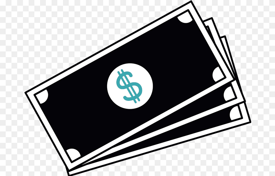 Money Cash Vector Black And White, Paper, Text, Weapon Free Transparent Png