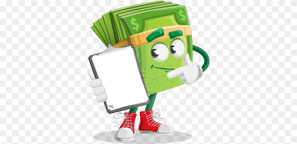 Money Character Money Character Cartoon Characters With Money, Clothing, Footwear, Shoe, Cleaning Free Png Download