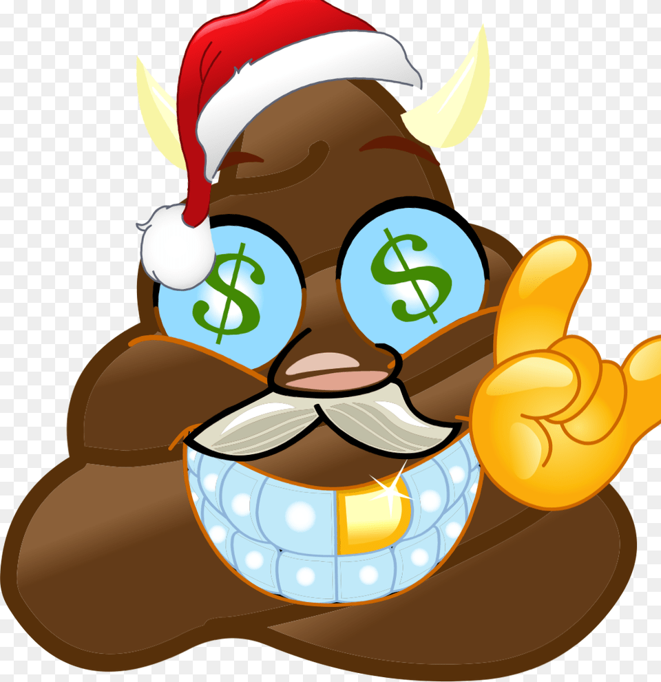 Money Christmas Emoji By Emoji Mill Cartoon, Bulldozer, Machine Png Image